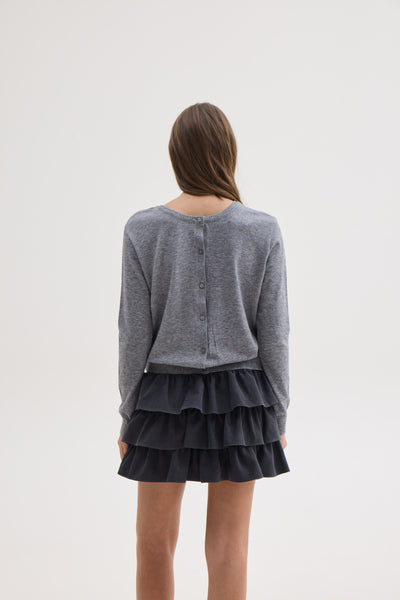 JESSICA KNIT CARDIGAN | GREY