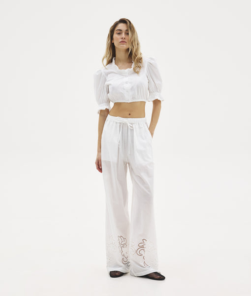 AGATHE PANTS | WHITE