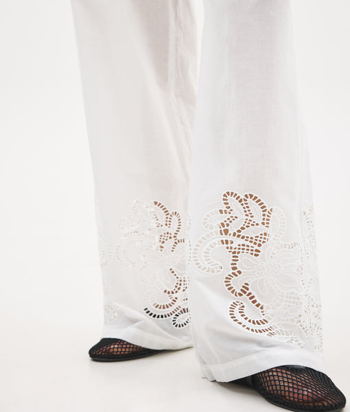 AGATHE PANTS | WHITE