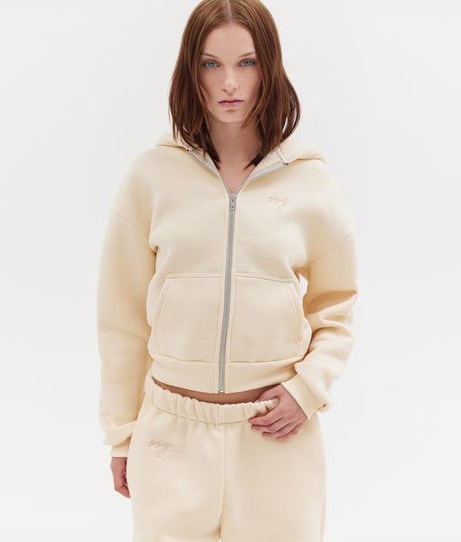 MABEL ZIP HOODIE | BUTTER