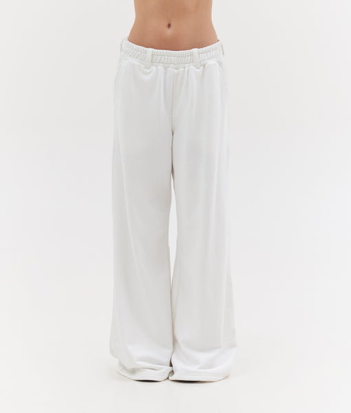 IVY WIDE TRACK PANTS | OFF WHITE