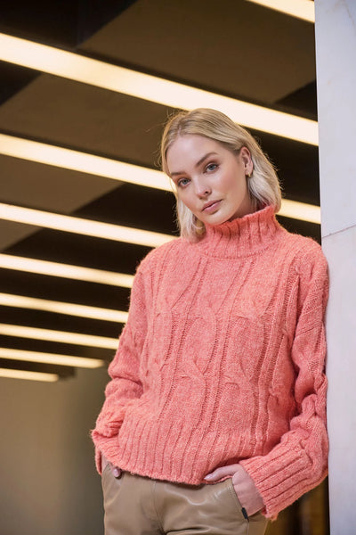 TAFFIE SWEATER | CORAL