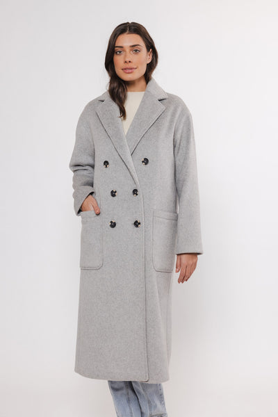 TEUNI COAT | LIGHT GREY