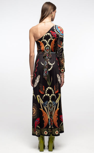 NOCTURNAL ONE SHOULDER LONG DRESS