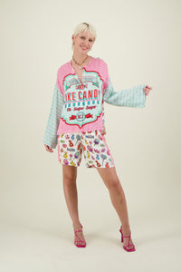 ALINA CREW NECK SHIRT | CANDY