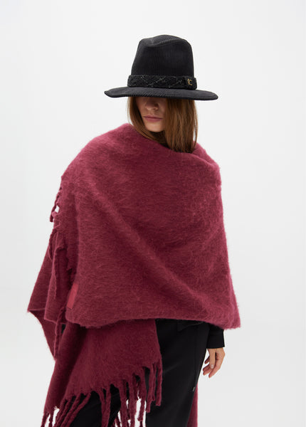 BAGY SHAWL | BORDEAUX