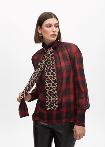 TARTAN BLOUSE