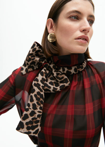 TARTAN BLOUSE