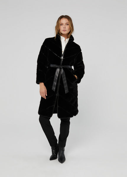 MARCELLO FAUX FUR COAT