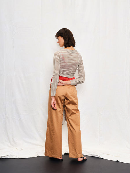 ARCHETYPES WRAP CARDIGAN | GREY