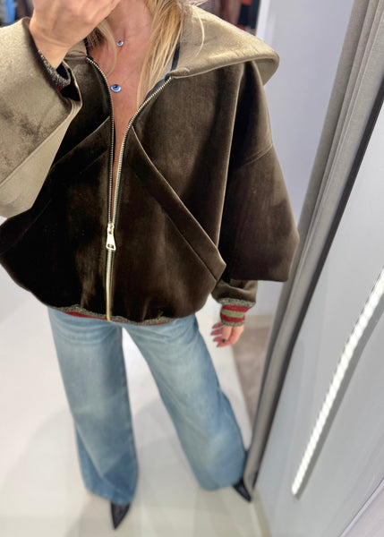 DUSTY VELVET BLAZER