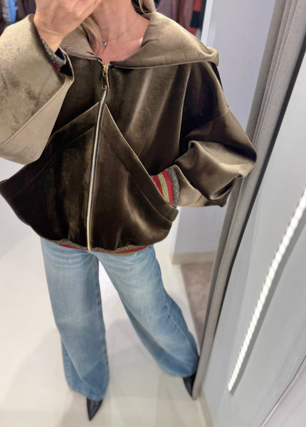 DUSTY VELVET BLAZER
