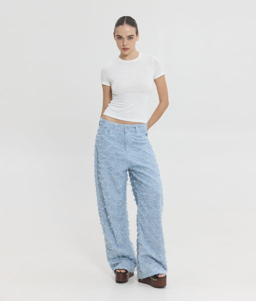 MONICA STRIPED JEANS