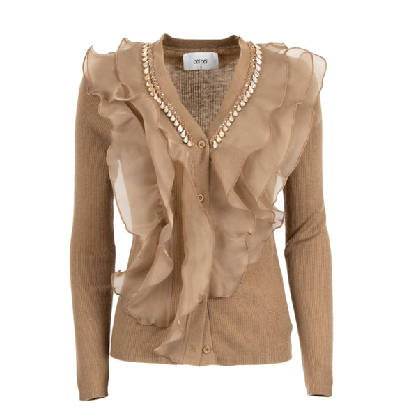 MURAVERA CARDIGAN | BEIGE