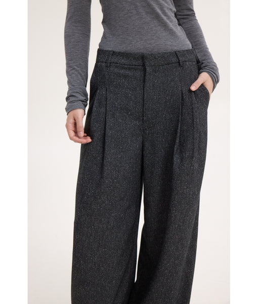 NAYA PANTS | MELANGE BLACK