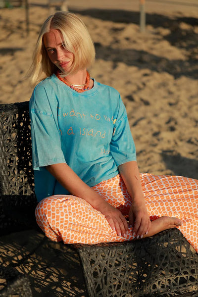 ILDA T-SHIRT | IBIZA BLUE