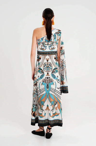 FOUNTAIN ONE SHOULDER DRESS