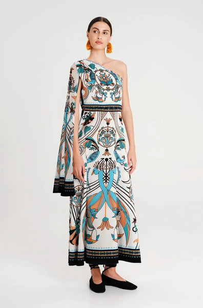 FOUNTAIN ONE SHOULDER DRESS