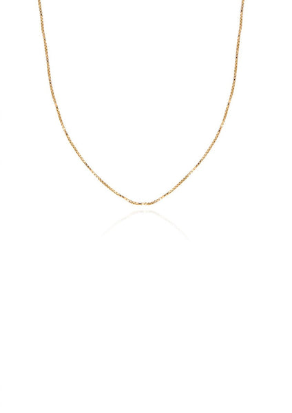 GLOSSY THIN CHAIN | GOLD PLATED.