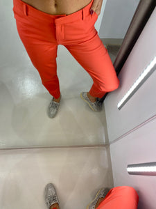 OFFICE CORAL PANTS.