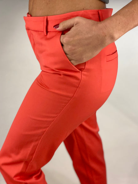 OFFICE CORAL PANTS.