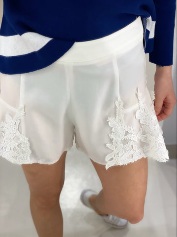 EMBROIDERED SHORTS.